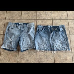 Denim Torrid shorts Old Navy Skirt size 16